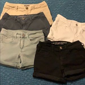 Lot of 5 pair size 2 American Eagle shorts